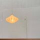 Modern mid-century Cocoon pendant lamp by Friedel Wauer for Goldkant Leuchten, 1960s.