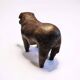 Leather Bulldog ottoman by Dimitri Omersa, England 1960s