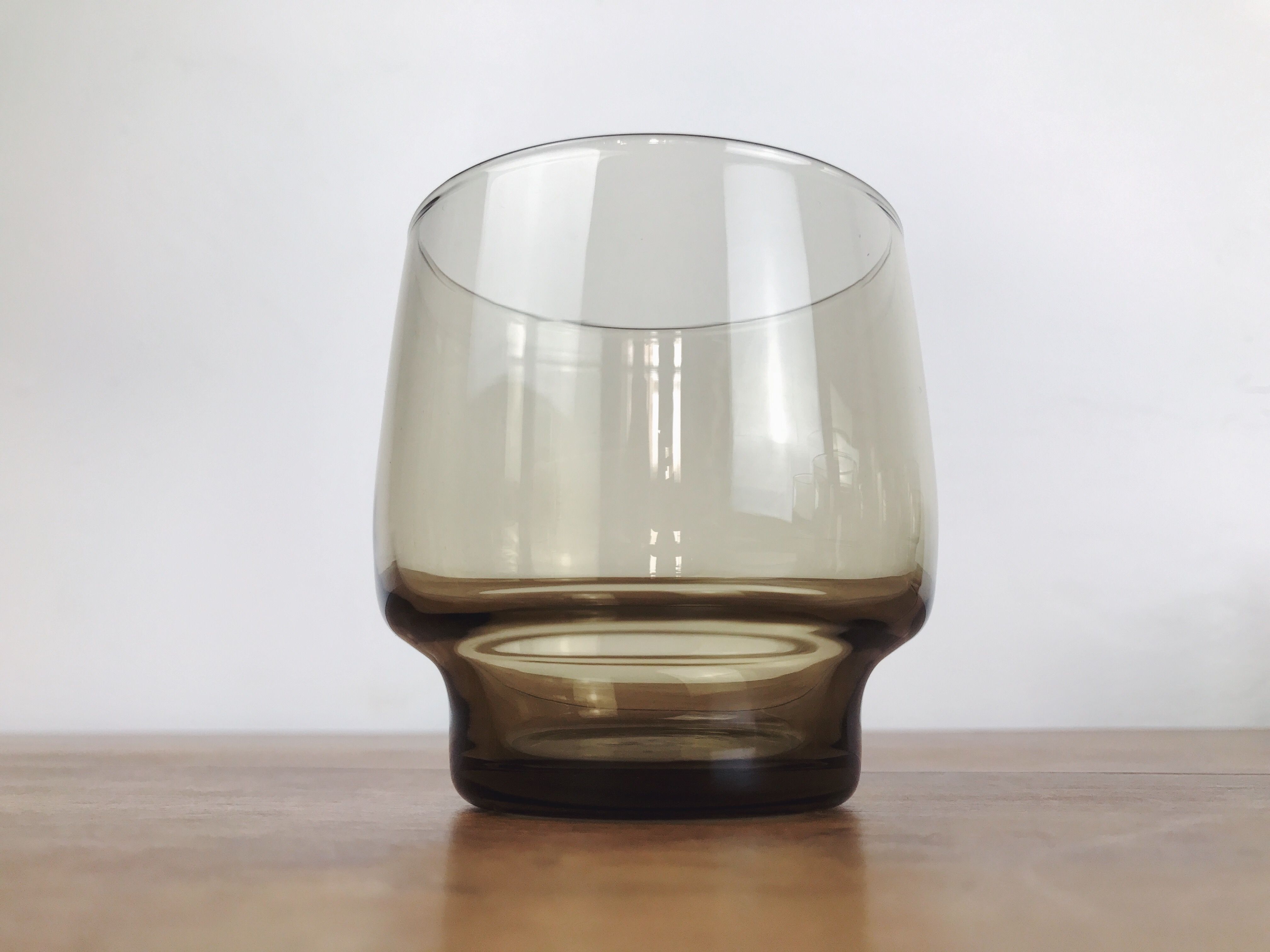 Lot de 8 verres à eau en verre fumé