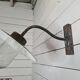 Industrial iron swan neck wall light