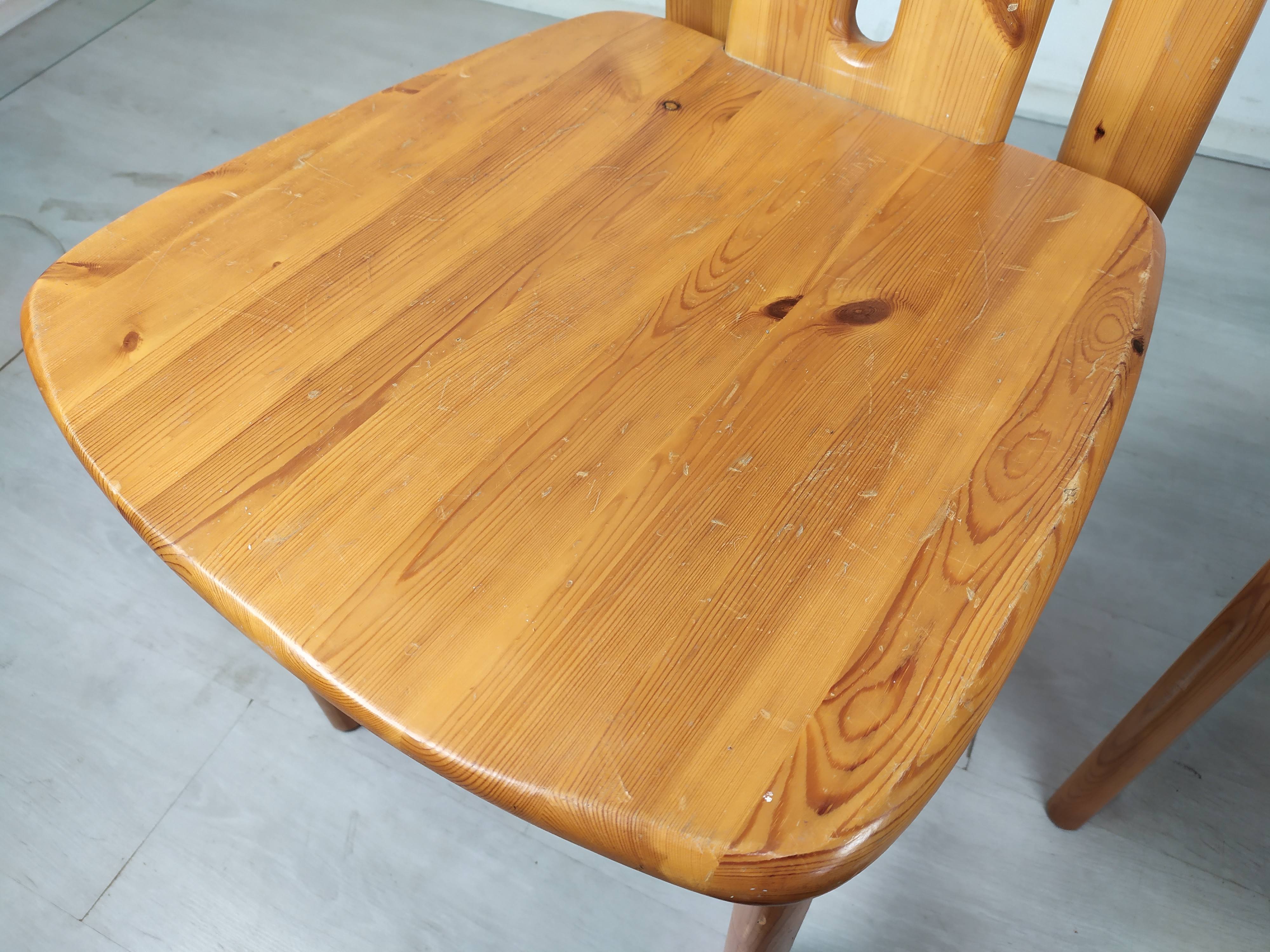 4 vintage pine chairs mountain shawl