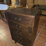 1960s oak chiffonnier cabinet