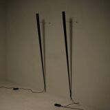 Pair of Gilles Derian torchère wall lights for Lumen Center, Italy 1984