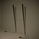 Pair of Gilles Derian torchère wall lights for Lumen Center, Italy 1984