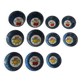 Set of 11 cups