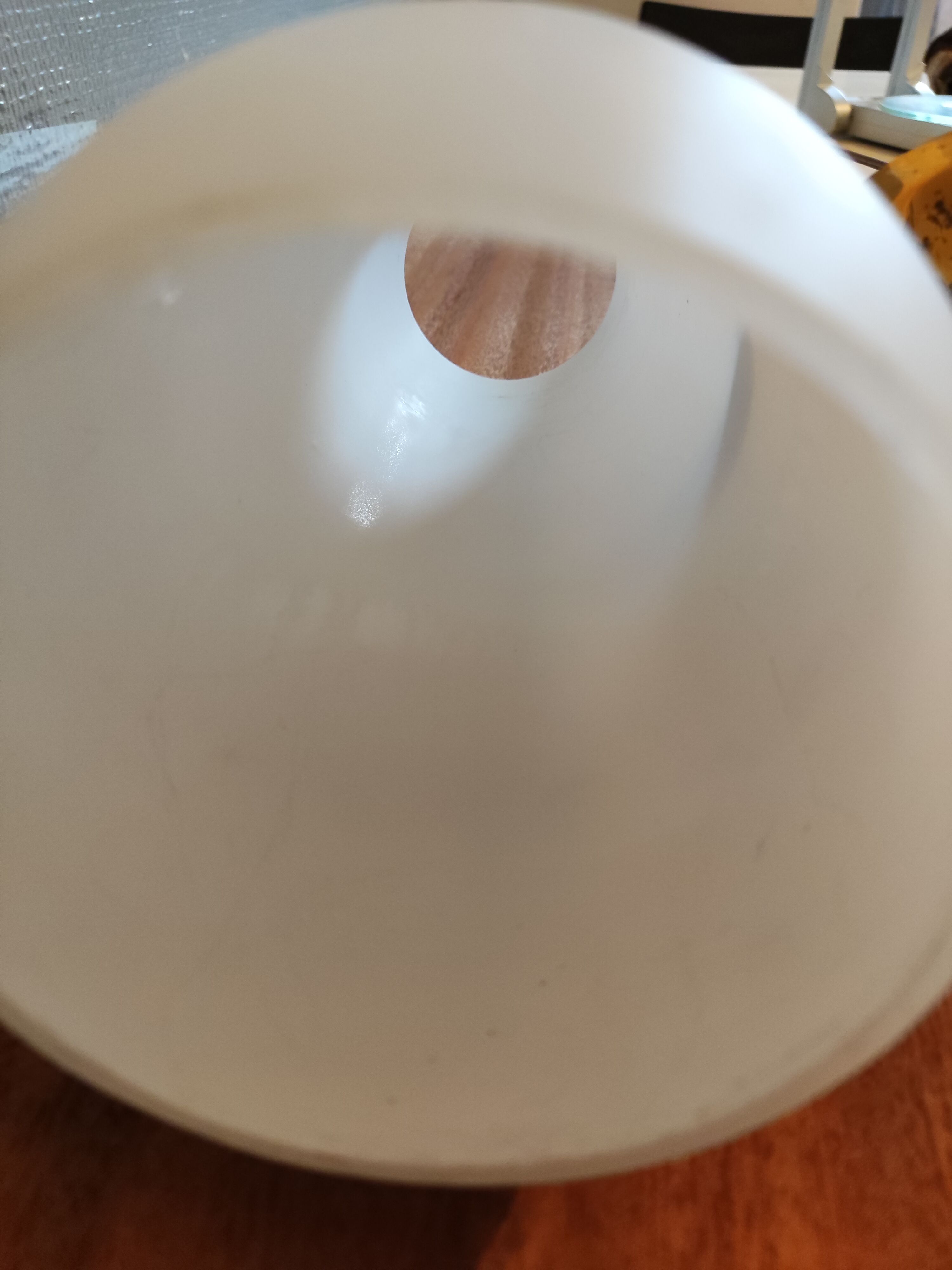 Brass and white opaline wall light