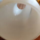 Applique laiton et opaline blanche