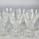 Ensemble de 6 anciens verres aperitif cristal taillé. Parfait état.  SC