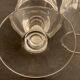 8 old blown glasses, with cut sides, Mirabeau model from Baccarat