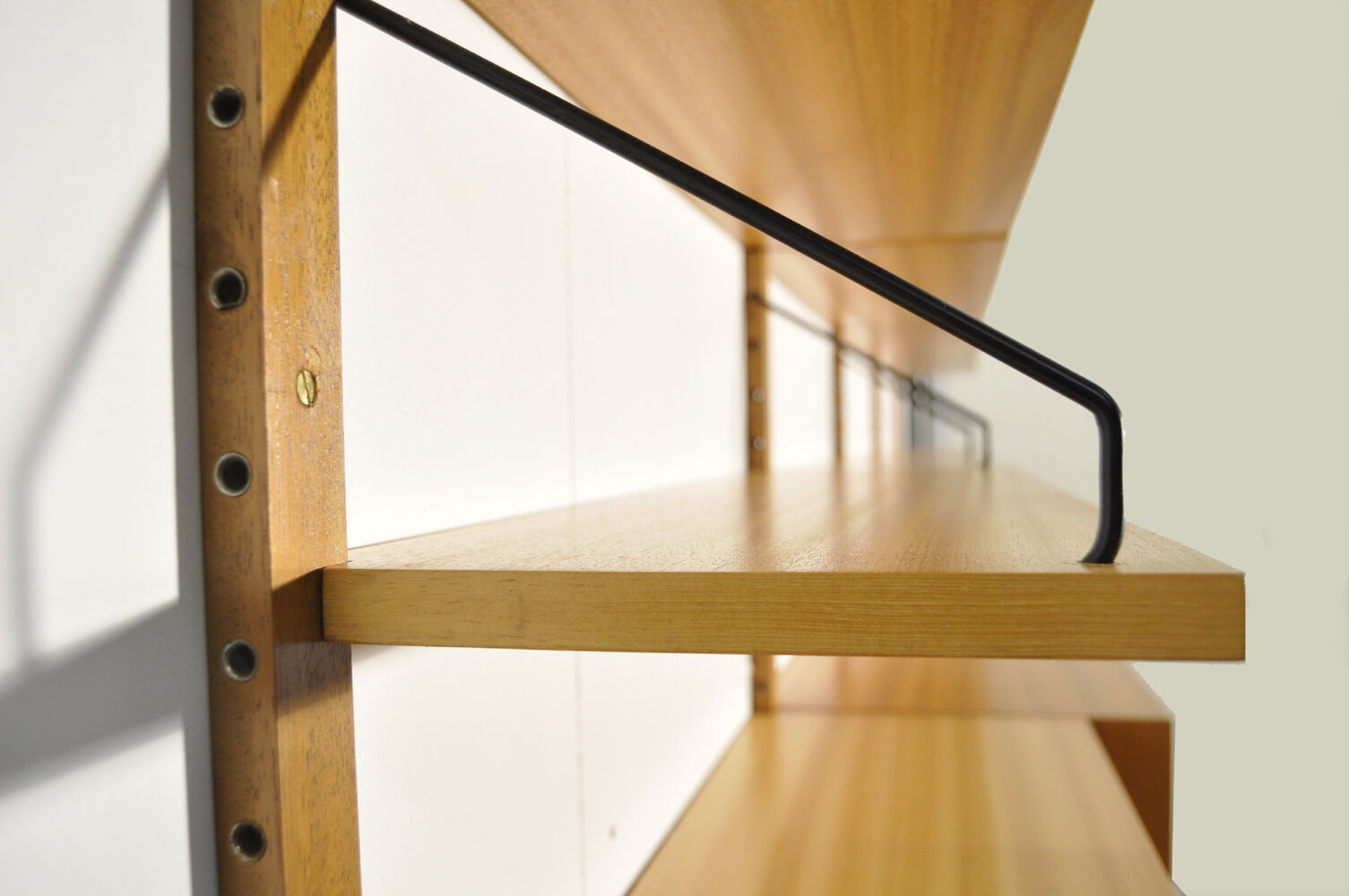 Oak modular wall unit by Poul Cadovius for Cado, 1960s