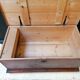 Large vintage chest old wooden trunk