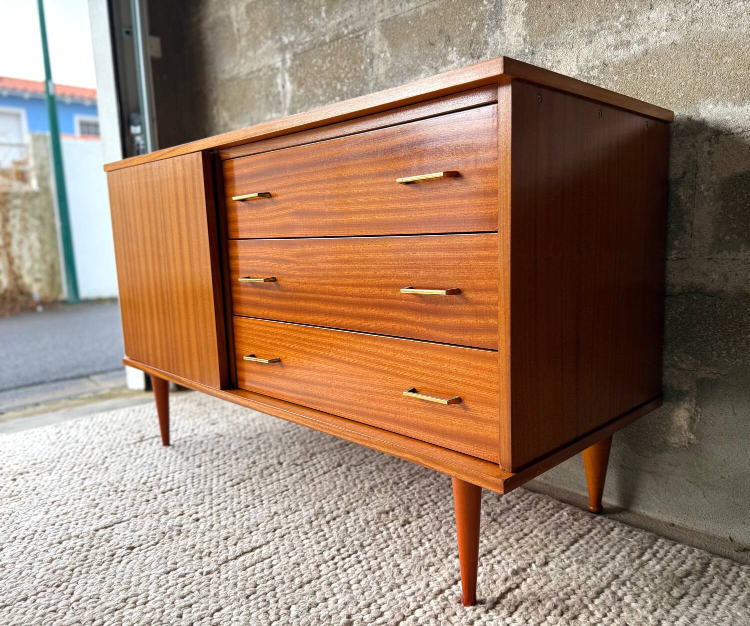Vintage Scandinavian teak sideboard - 1960s/70s