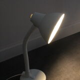 White aluminor desk lamp 80's