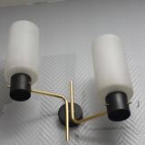 Pair of wall sconces 1950s style Arlus Lunel
