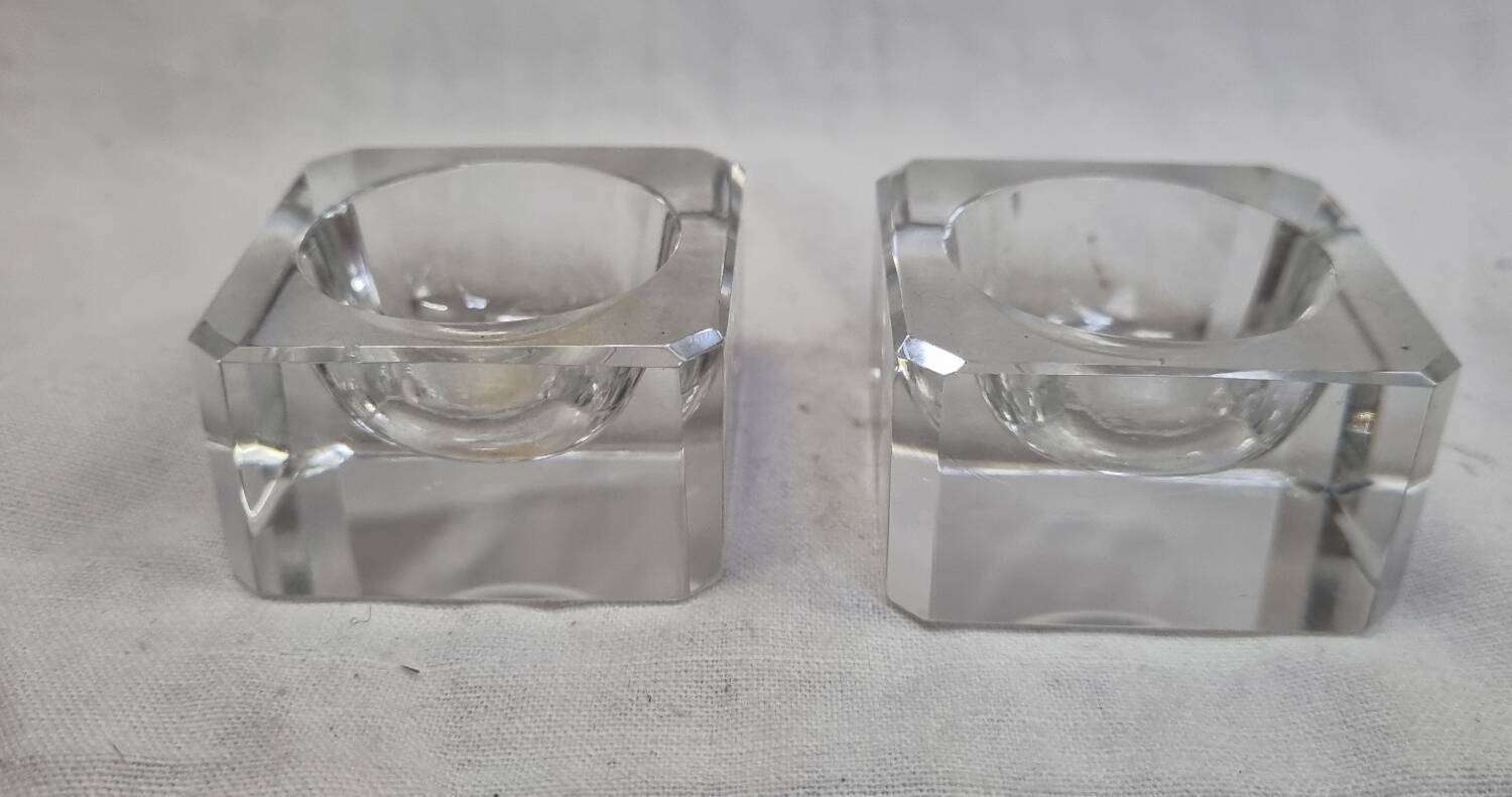 Salerons en cristal de 1970