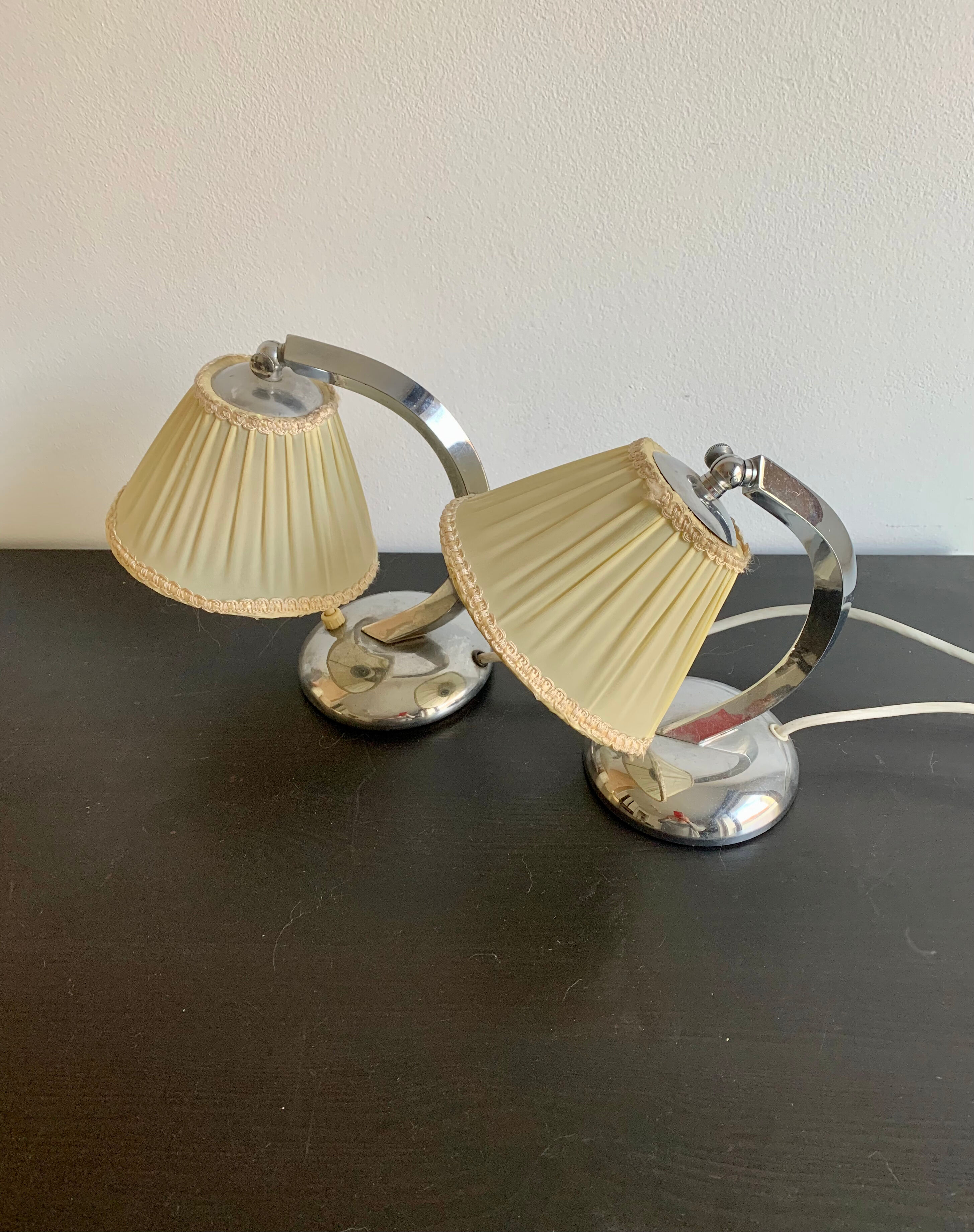 Pair of bedside lamps, Germany, 1960