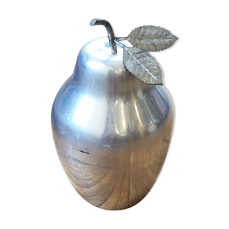 Sceau à glaçon « poire » en métal argenté