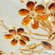 Large amber crystal floral chandelier – Maison Baguès style