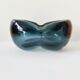 Blue-grey glass trinket bowl