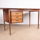 Danish extendable desk, Rosewood and Brass, model OS 51, Arne Vodder.