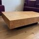 Vintage elm burl coffee table