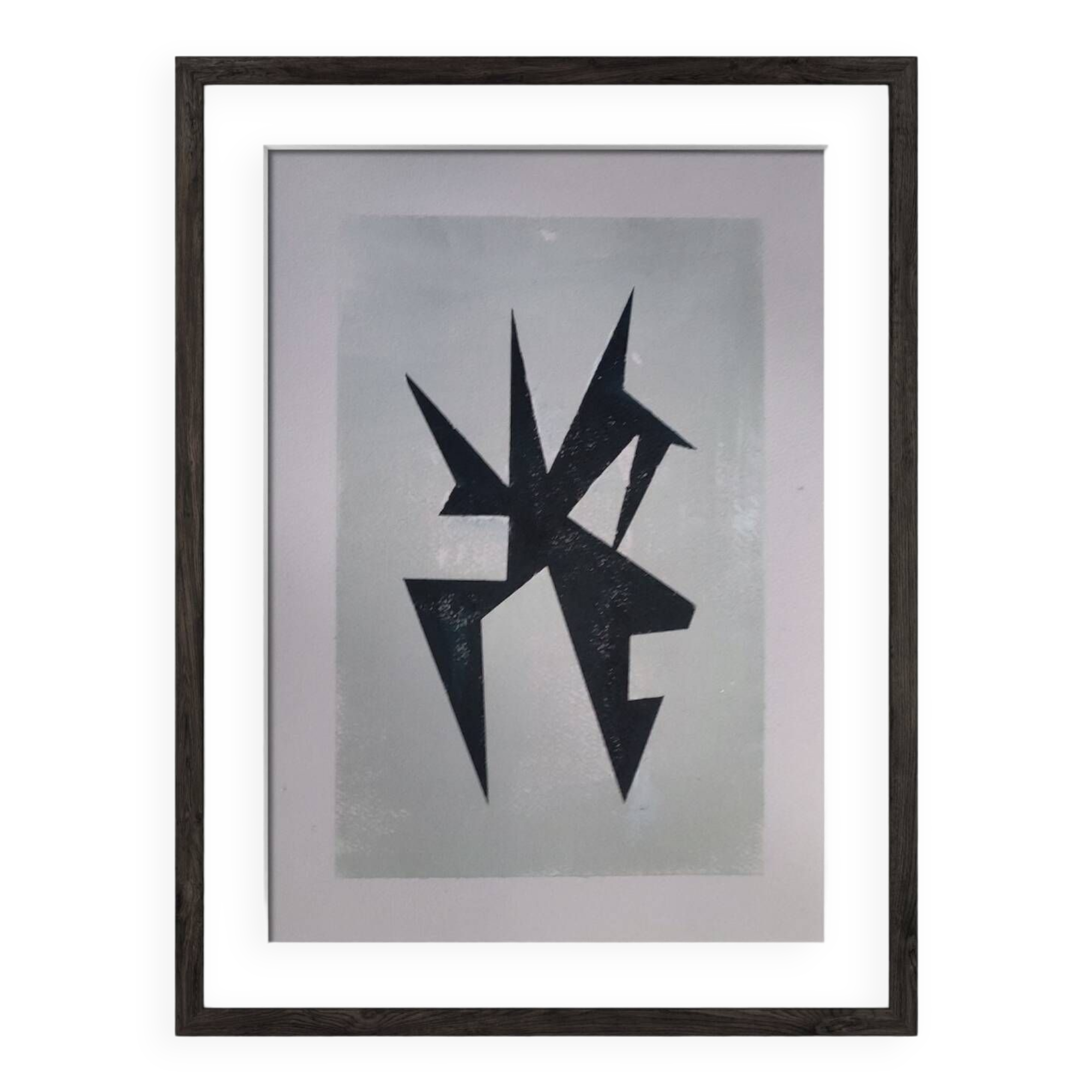 Modern geometric painting