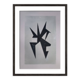 Modern geometric painting