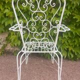 Fauteuils provençaux en fer forgé