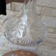 Antique cut crystal decanter with stopper.