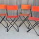 Set of 4 "vintage" folding camping seats