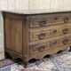 Louis XV XVIIIth century walnut commode with a grey patinated painted top.