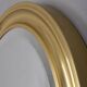 Vintage Italian Round Wall Mirror in Brass, 1970s