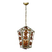 Glass flower hanging lamp 1950-60’s