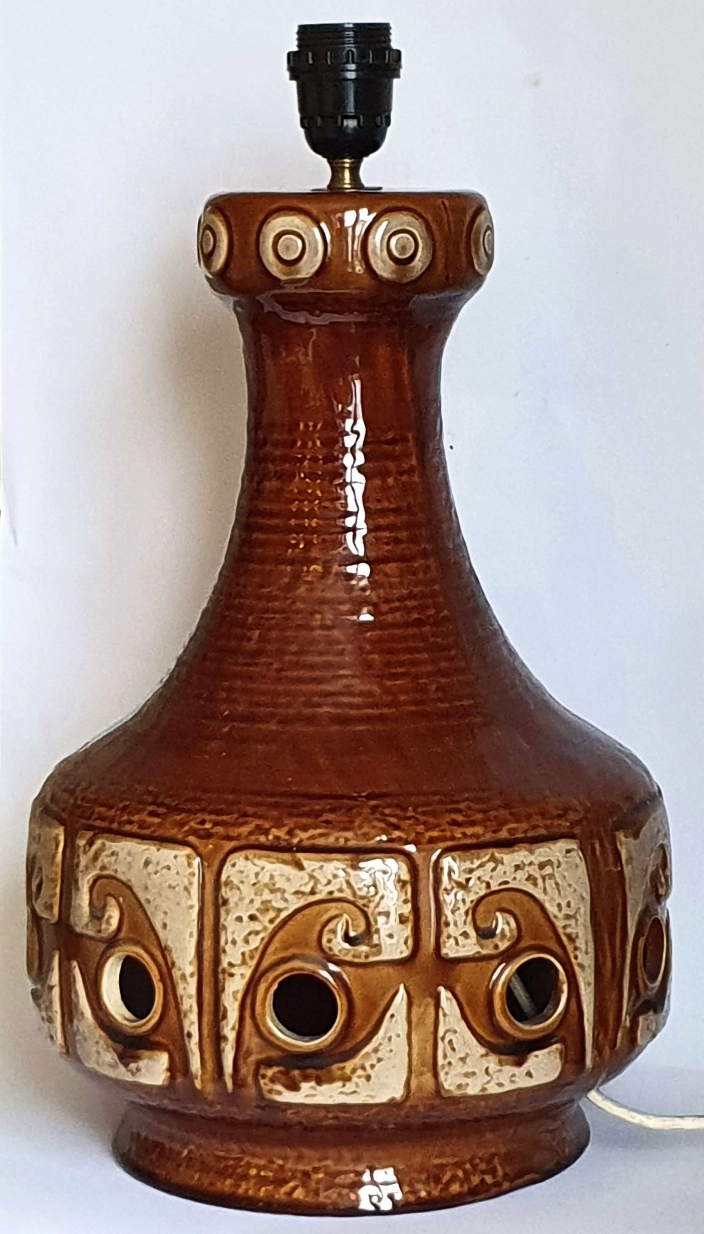 Ceramic lamp from the 70s