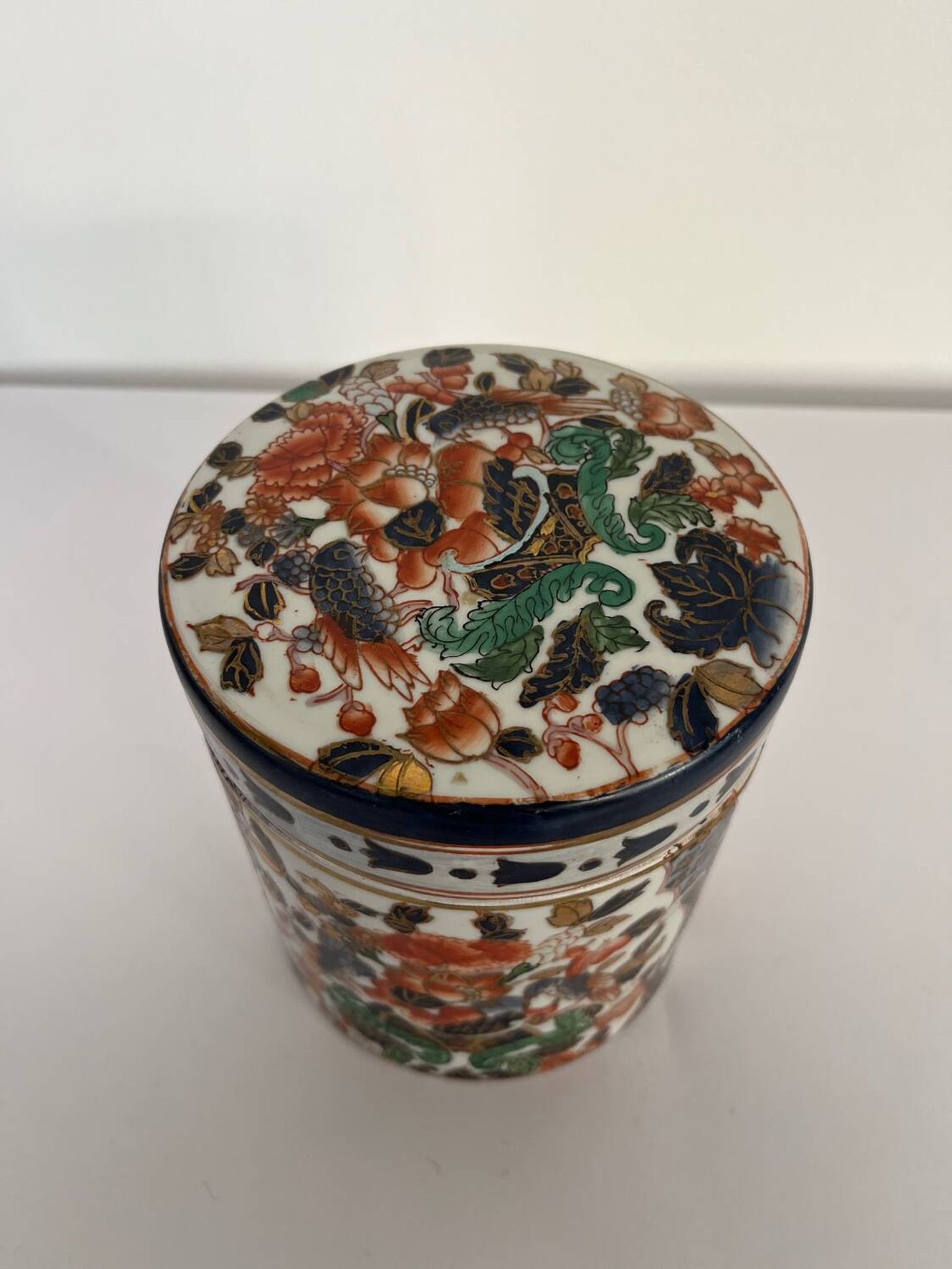 Pot / vide poche avec couvercle porcelaine chinois