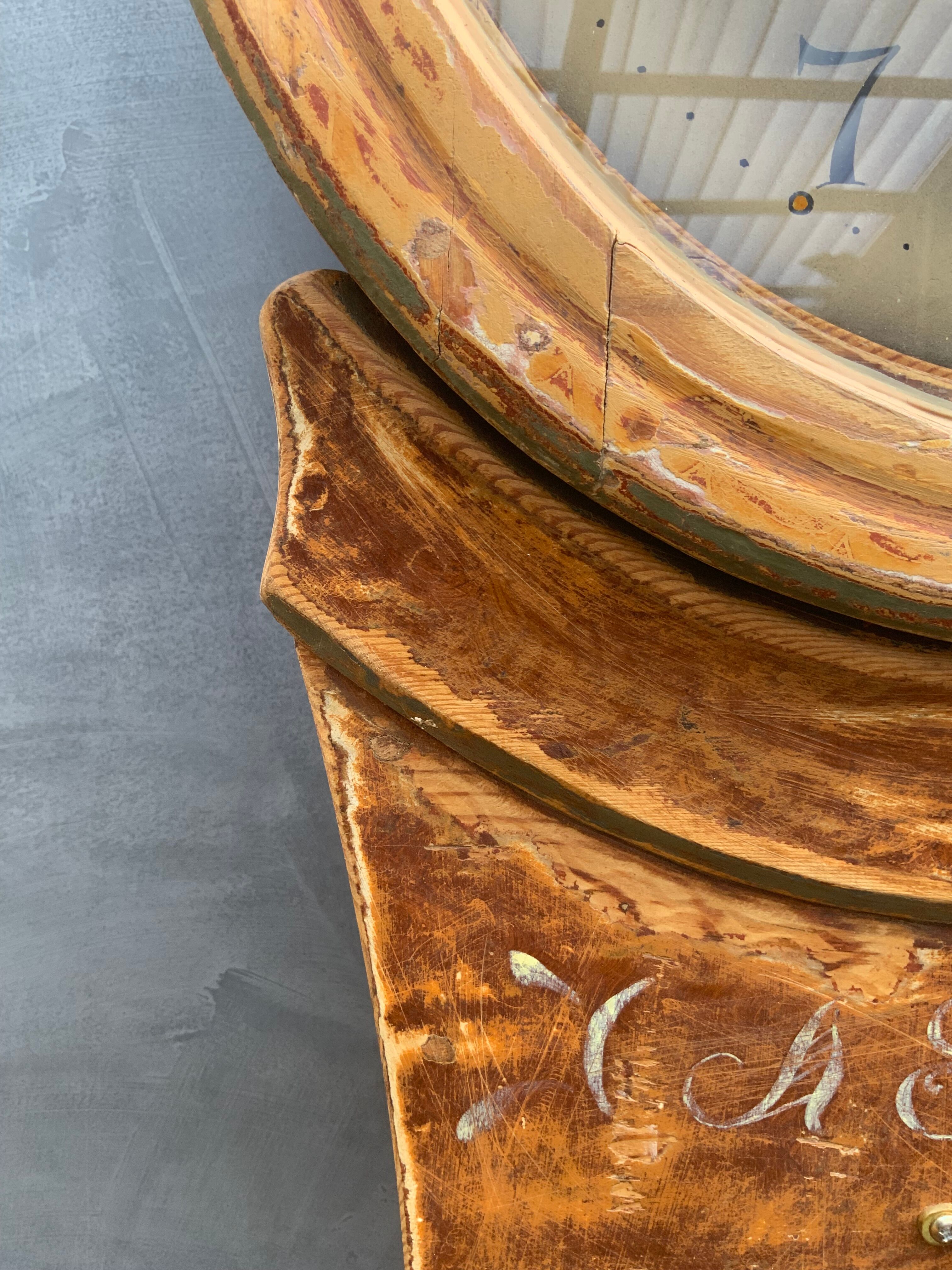 Antique swedish long case mora clock 1841