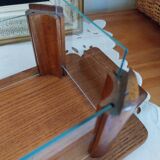 Art Deco box in glass and wood