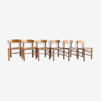 Set of 6 chairs "J39" by Børge Mogensen for FDB Møbler, 1947