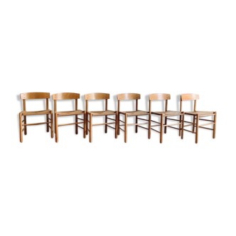 Ensemble de 6 chaises « J39 » de Børge Mogensen pour FDB Møbler, 1947