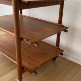Teak serving trolley by Poul Hundevad from the 60s