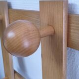 Solid pine crossbar coat rack from the 90s