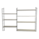 Vintage Nisse Strinning wall rack with 7 white shelves