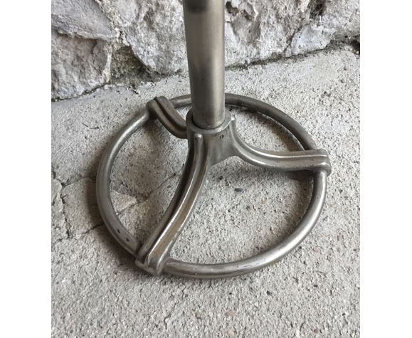Stainless steel coat rack and cast aluminum twentieth century
