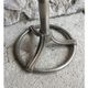 Stainless steel coat rack and cast aluminum twentieth century