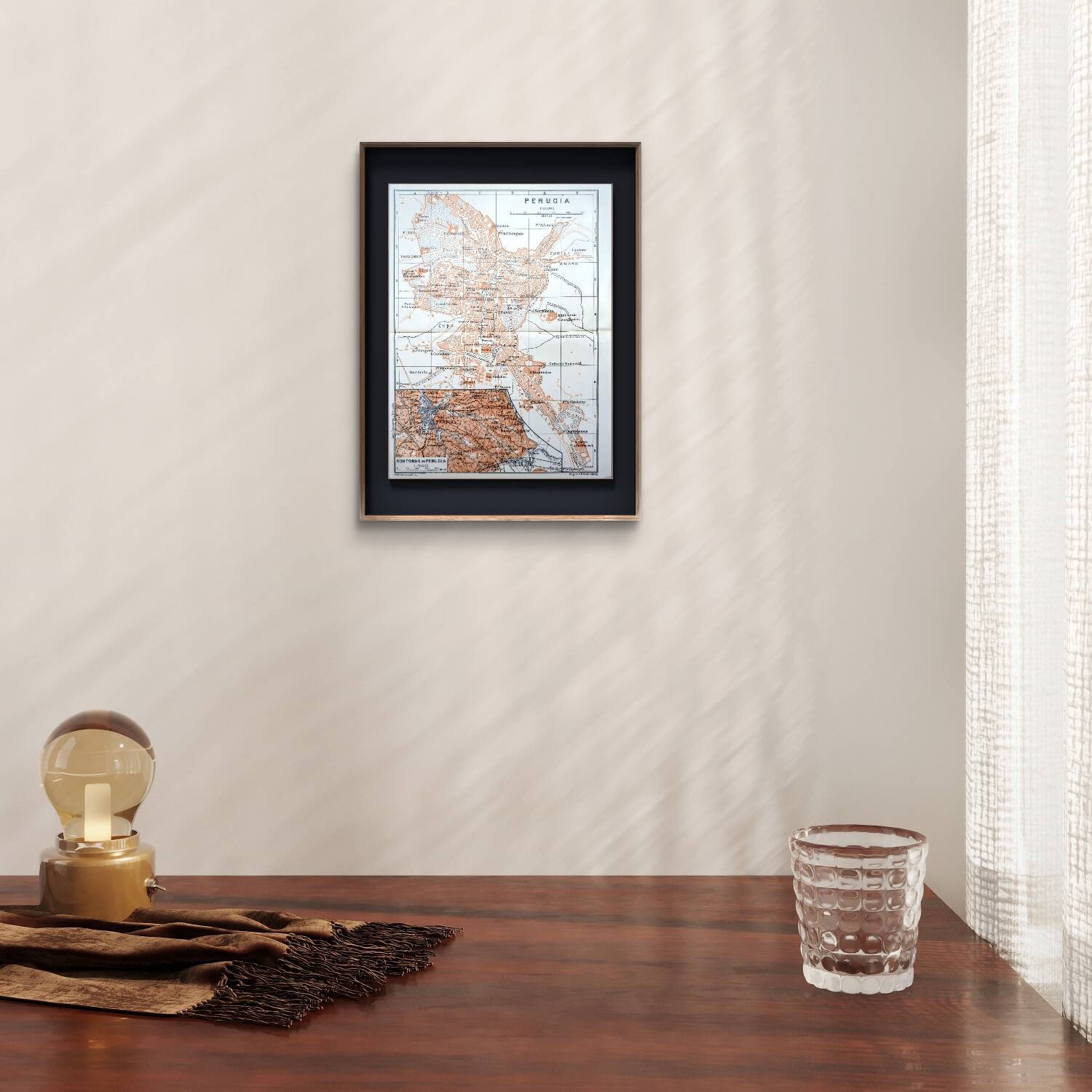 Imprimée en 1909, Pérouse, Italie.