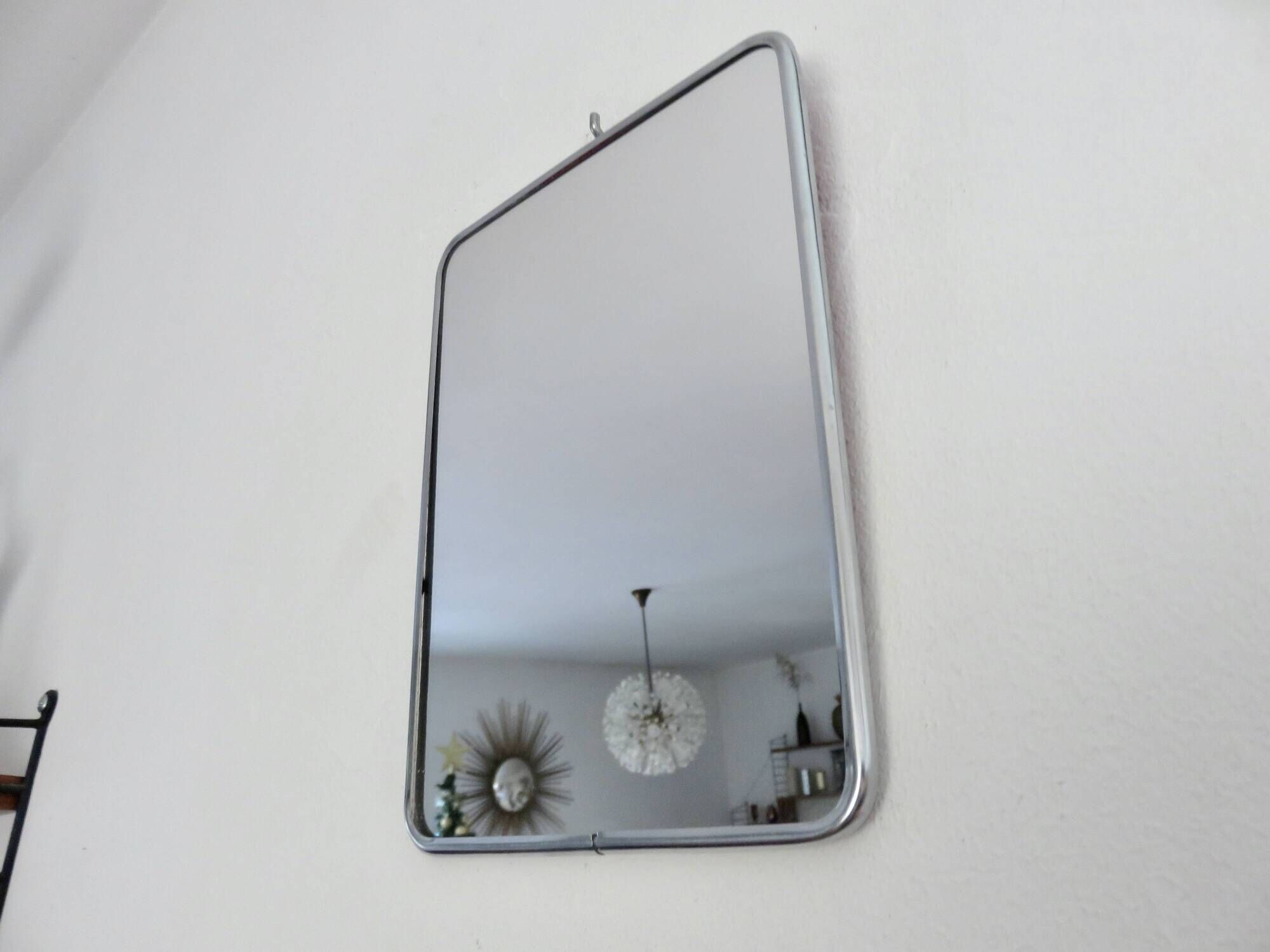 Vintage barber's or hairdresser's mirror, for standing or hanging, from the 1950s-60s.