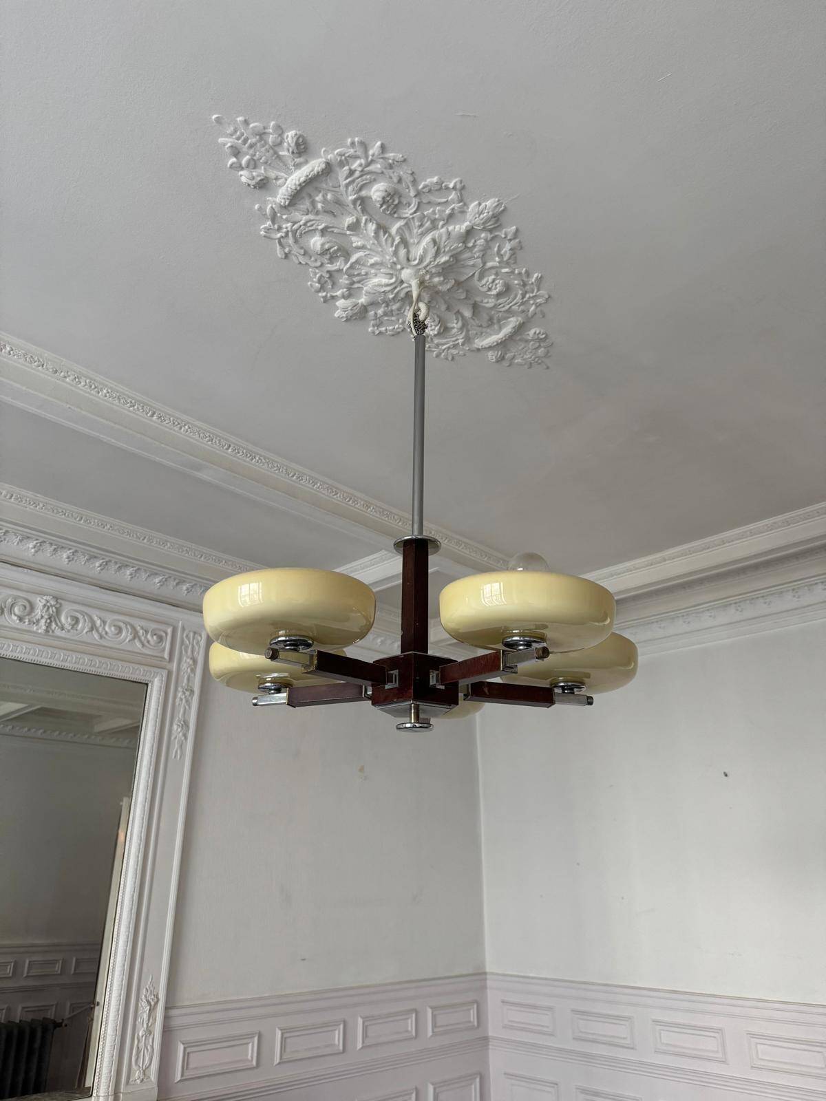 Bauhaus chandelier - Art Deco 1930s