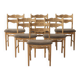 Henning Kjærnulf, solid oak, dining chair (set of six)