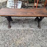 Bench or garden coffee table cast iron legs 150×56cms