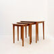 Nesting tables in teak mid-century modern - 1960s
